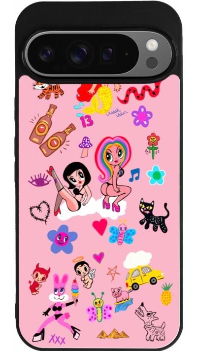 Coque Google Pixel 9 Pro XL - Silicone rigide noir Karol G La Bichota Manana Sera Bonito