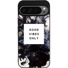 Coque Google Pixel 9 Pro XL - Silicone rigide noir Marble Good Vibes Only