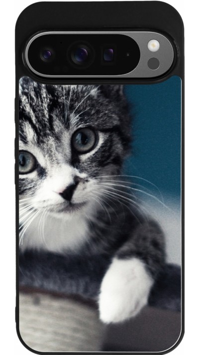 Coque Google Pixel 9 Pro XL - Silicone rigide noir Meow 23