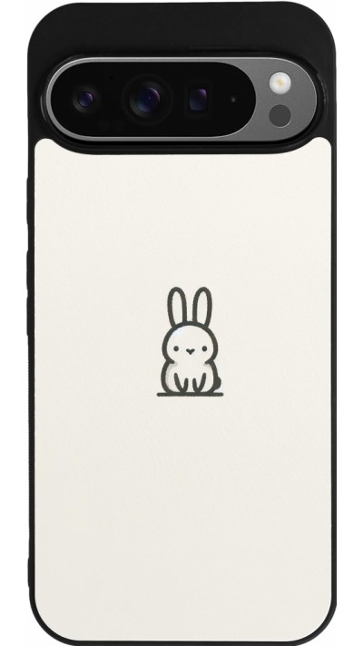 Coque Google Pixel 9 Pro XL - Silicone rigide noir Minimal bunny cutie