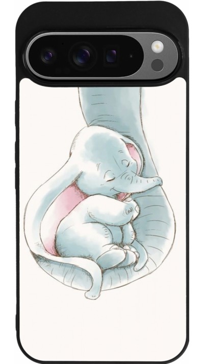 Coque Google Pixel 9 Pro XL - Silicone rigide noir Mom 1903