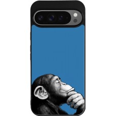 Coque Google Pixel 9 Pro XL - Silicone rigide noir Monkey Pop Art