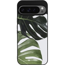 Google Pixel 9 Pro XL Case Hülle - Silikon schwarz Monstera Plant