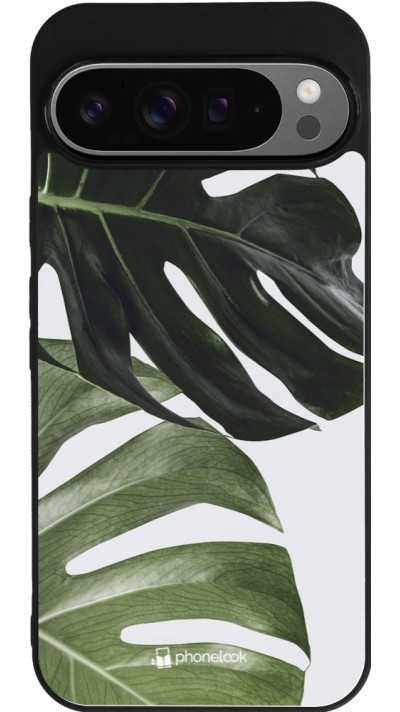 Coque Google Pixel 9 Pro XL - Silicone rigide noir Monstera Plant