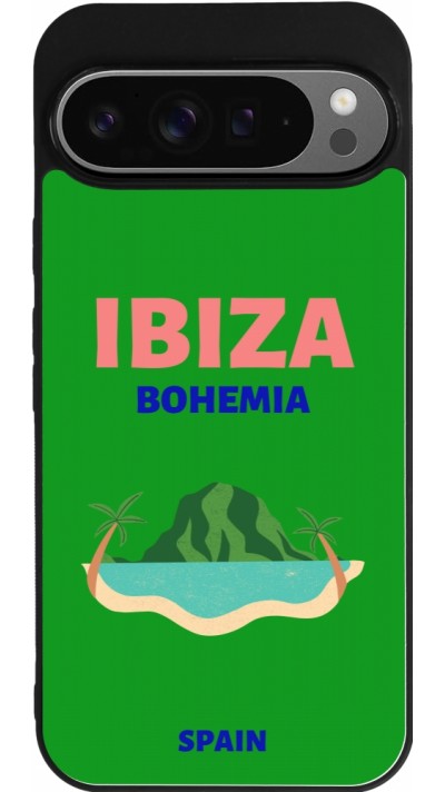 Coque Google Pixel 9 Pro XL - Silicone rigide noir Pop Summer Destination Ibiza