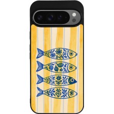 Google Pixel 9 Pro XL Case Hülle - Silikon schwarz Portuguese fish 2026