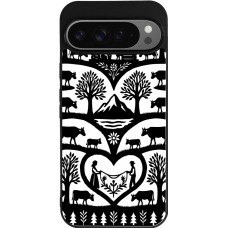 Coque Google Pixel 9 Pro XL - Silicone rigide noir Poya Suisse 2