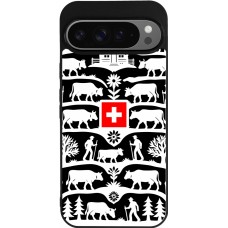 Google Pixel 9 Pro XL Case Hülle - Silikon schwarz Poya Schweiz 3 schwarz