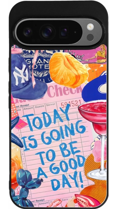 Coque Google Pixel 9 Pro XL - Silicone rigide noir Preppy Today is Going to be a good day