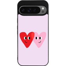 Coque Google Pixel 9 Pro XL - Silicone rigide noir Saint Valentines Day 26 Heart