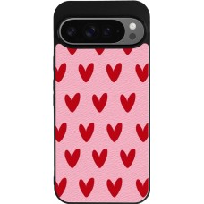 Coque Google Pixel 9 Pro XL - Silicone rigide noir Saint Valentines Day 26 Pattern heart