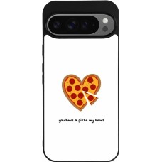 Coque Google Pixel 9 Pro XL - Silicone rigide noir Saint Valentines Day 26 You have my pizza heart