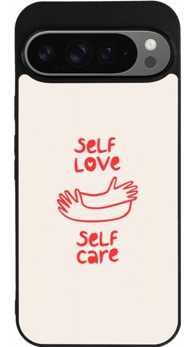 Coque Google Pixel 9 Pro XL - Silicone rigide noir Saint Valentines Day 26 Self love self care