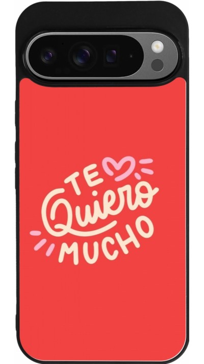 Coque Google Pixel 9 Pro XL - Silicone rigide noir Saint Valentines Day 26 Te quiero mucho