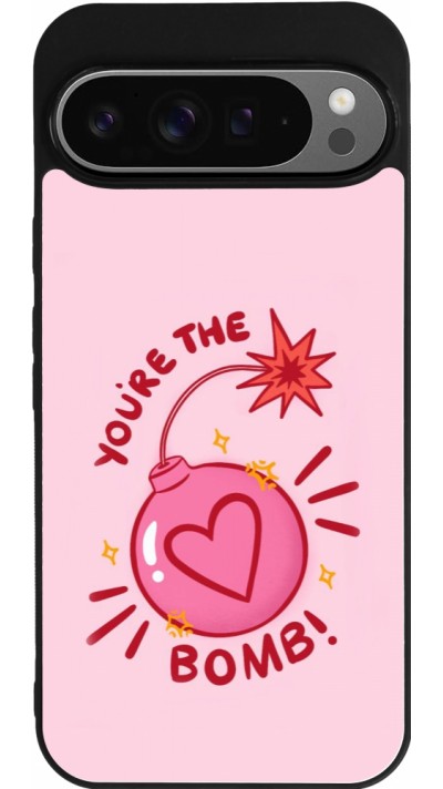 Coque Google Pixel 9 Pro XL - Silicone rigide noir Saint Valentines Day 26 You are the bomb