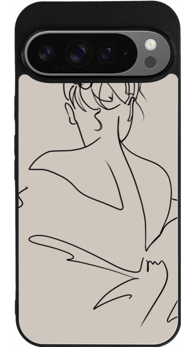 Coque Google Pixel 9 Pro XL - Silicone rigide noir Salnikova 05