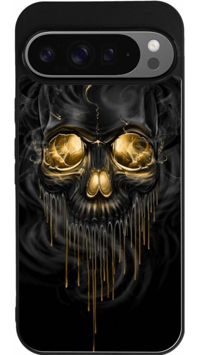 Coque Google Pixel 9 Pro XL - Silicone rigide noir Skull 02