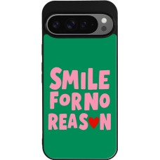 Google Pixel 9 Pro XL Case Hülle - Silikon schwarz Smile for no reason 2026
