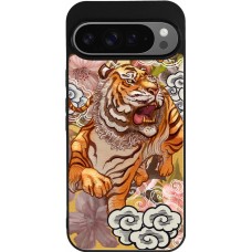 Google Pixel 9 Pro XL Case Hülle - Silikon schwarz Spring 23 japanese tiger