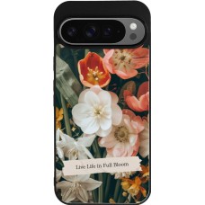 Coque Google Pixel 9 Pro XL - Silicone rigide noir Full Bloom Spring 2026