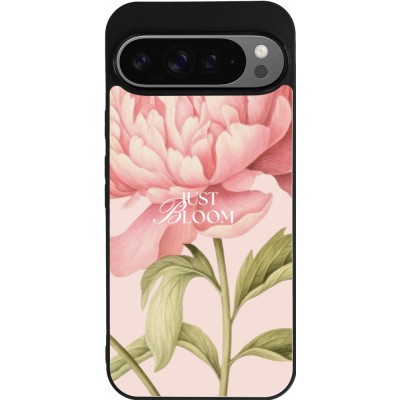 Coque Google Pixel 9 Pro XL - Silicone rigide noir Just Bloom Spring 2026