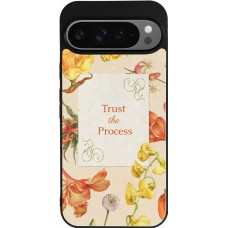 Coque Google Pixel 9 Pro XL - Silicone rigide noir Trust the process Spring 2026