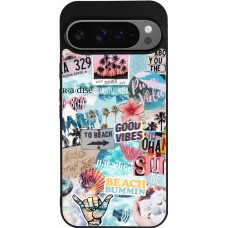 Coque Google Pixel 9 Pro XL - Silicone rigide noir Summer 20 collage
