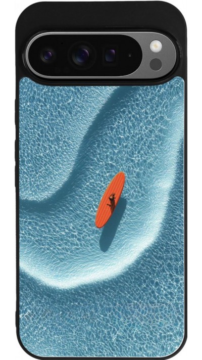 Google Pixel 9 Pro XL Case Hülle - Silikon schwarz Orange surf Summer 2026