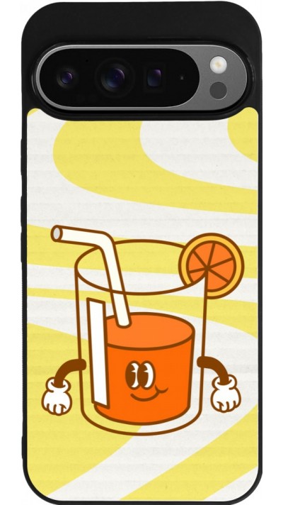Google Pixel 9 Pro XL Case Hülle - Silikon schwarz Summer drink 2026