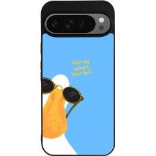 Google Pixel 9 Pro XL Case Hülle - Silikon schwarz Tell me about yourself Summer 2026