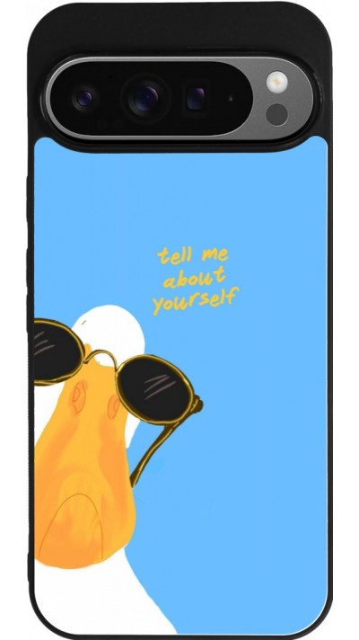 Google Pixel 9 Pro XL Case Hülle - Silikon schwarz Tell me about yourself Summer 2026