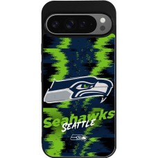 Coque Google Pixel 9 Pro XL - Silicone rigide noir Super Bowl 26 Seattle 2
