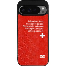 Google Pixel 9 Pro XL Case Hülle - Silikon schwarz Swiss Passport