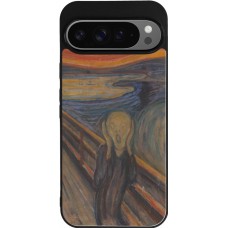Coque Google Pixel 9 Pro XL - Silicone rigide noir Tableau art - Le Cri - Edvard Munch
