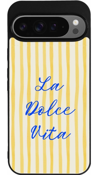 Google Pixel 9 Pro XL Case Hülle - Silikon schwarz The good life 2026