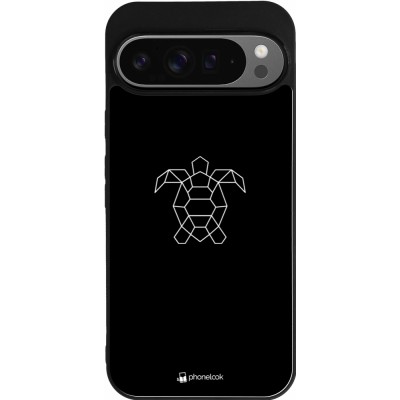Google Pixel 9 Pro XL Case Hülle - Silikon schwarz Turtles lines on black