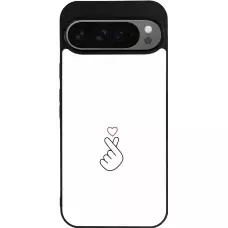 Google Pixel 9 Pro XL Case Hülle - Silikon schwarz Valentine 2024 heat by Millennials