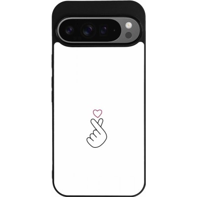 Coque Google Pixel 9 Pro XL - Silicone rigide noir Valentine 2024 heat by Millennials
