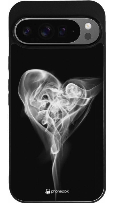 Coque Google Pixel 9 Pro XL - Silicone rigide noir Valentine 2022 Black Smoke