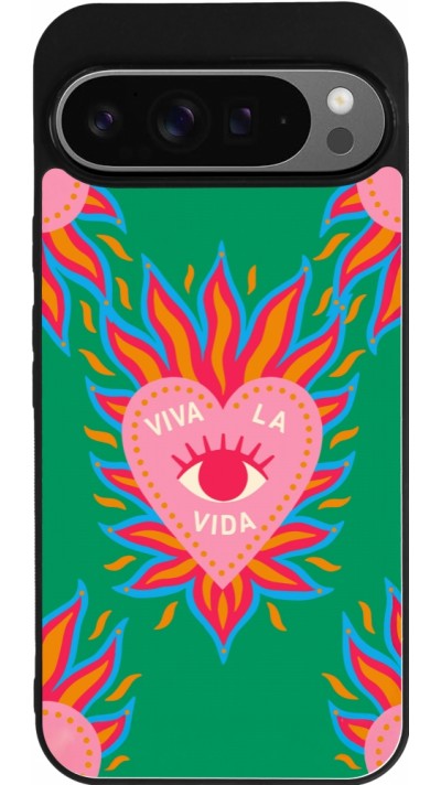 Google Pixel 9 Pro XL Case Hülle - Silikon schwarz Viva la vida 2026