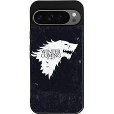 Google Pixel 9 Pro XL Case Hülle - Silikon schwarz Winter is coming Stark