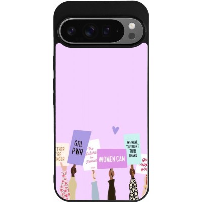 Coque Google Pixel 9 Pro XL - Silicone rigide noir Womens day 2026 9