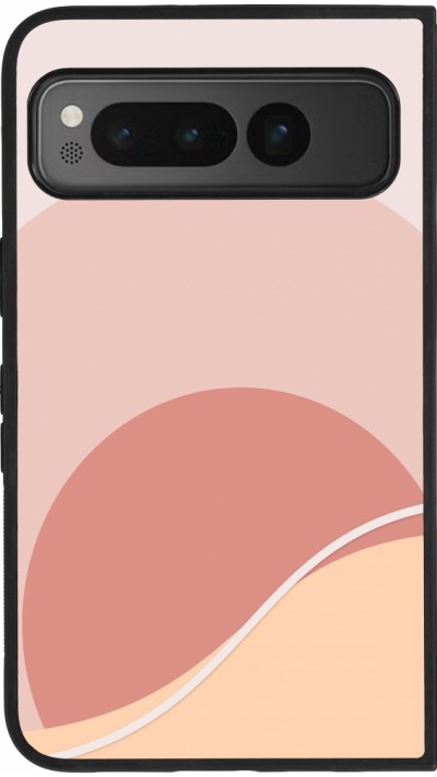 Google Pixel Fold Case Hülle - Silikon schwarz Autumn 22 abstract sunrise