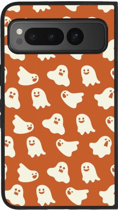 Google Pixel Fold Case Hülle - Silikon schwarz Autumn 2024 mini ghosts