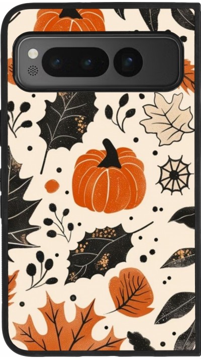 Google Pixel Fold Case Hülle - Silikon schwarz Autumn 2024 nature