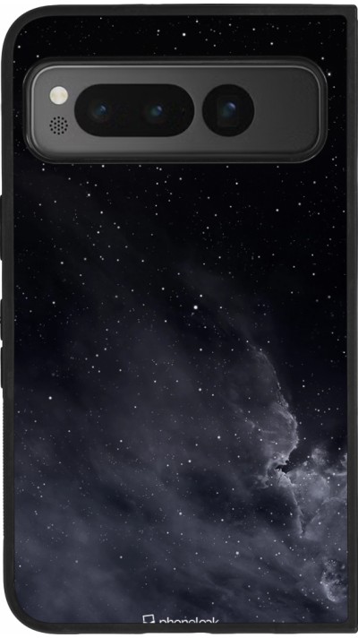 Google Pixel Fold Case Hülle - Silikon schwarz Black Sky Clouds