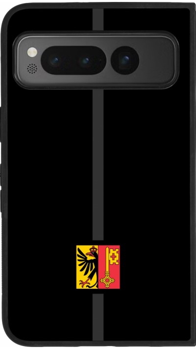 Google Pixel Fold Case Hülle - Silikon schwarz Kanton GE schwarz