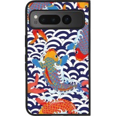 Google Pixel Fold Case Hülle - Silikon schwarz Easter 2023 japanese fish