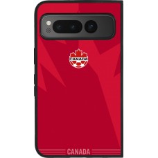 Google Pixel Fold Case Hülle - Silikon schwarz Kanada 2026 personalisierbares Fussballtrikot