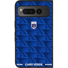 Coque Google Pixel Fold - Silicone rigide noir Maillot de football Cap-Vert 2026 personnalisable